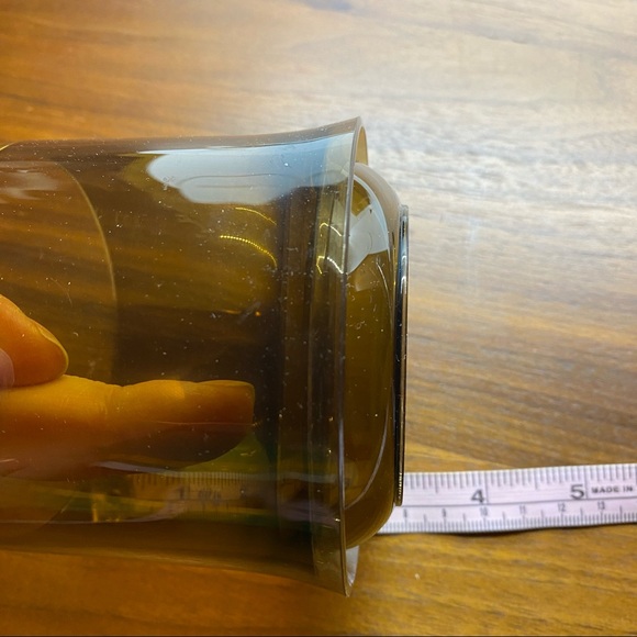 Vintage 70s Mod Brown Rocks Glasses Plastic Pool Barbecue Picnic - Set of 10 - Picture 4 of 4